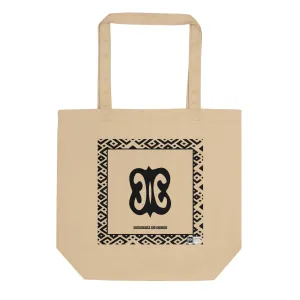 100% cotton Eco Tote Bag, featuring the Adinkra symbol for that which is imperishable
