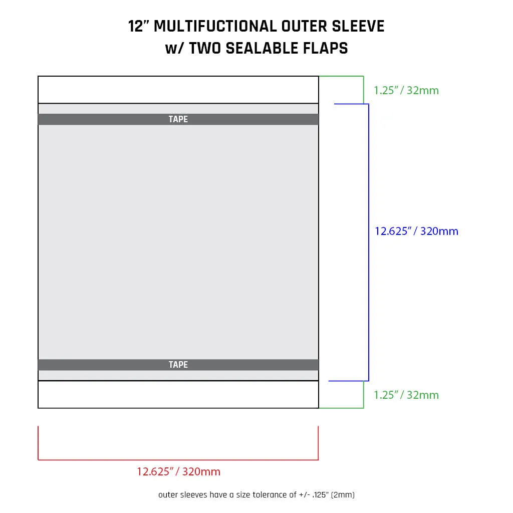 12" Outer Sleeves - All Styles (individual)