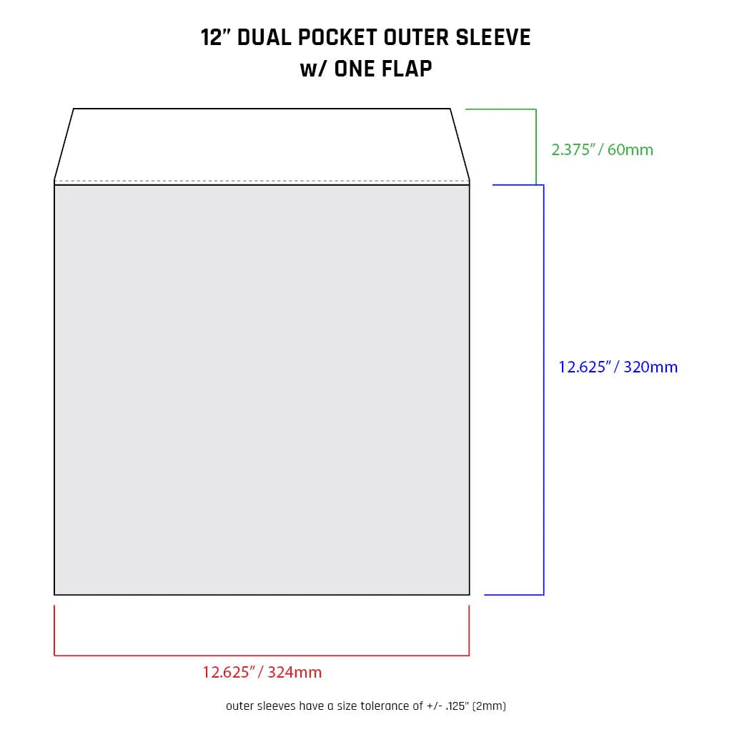 12" Outer Sleeves - All Styles (individual)