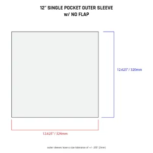 12" Outer Sleeves - All Styles (individual)