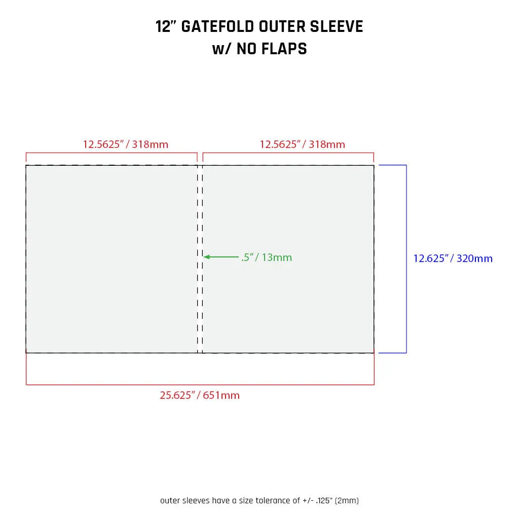 12" Outer Sleeves - All Styles (individual)