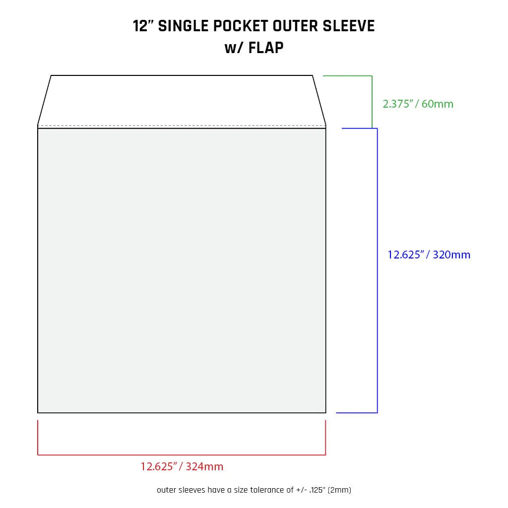 12" Outer Sleeves - All Styles (individual)