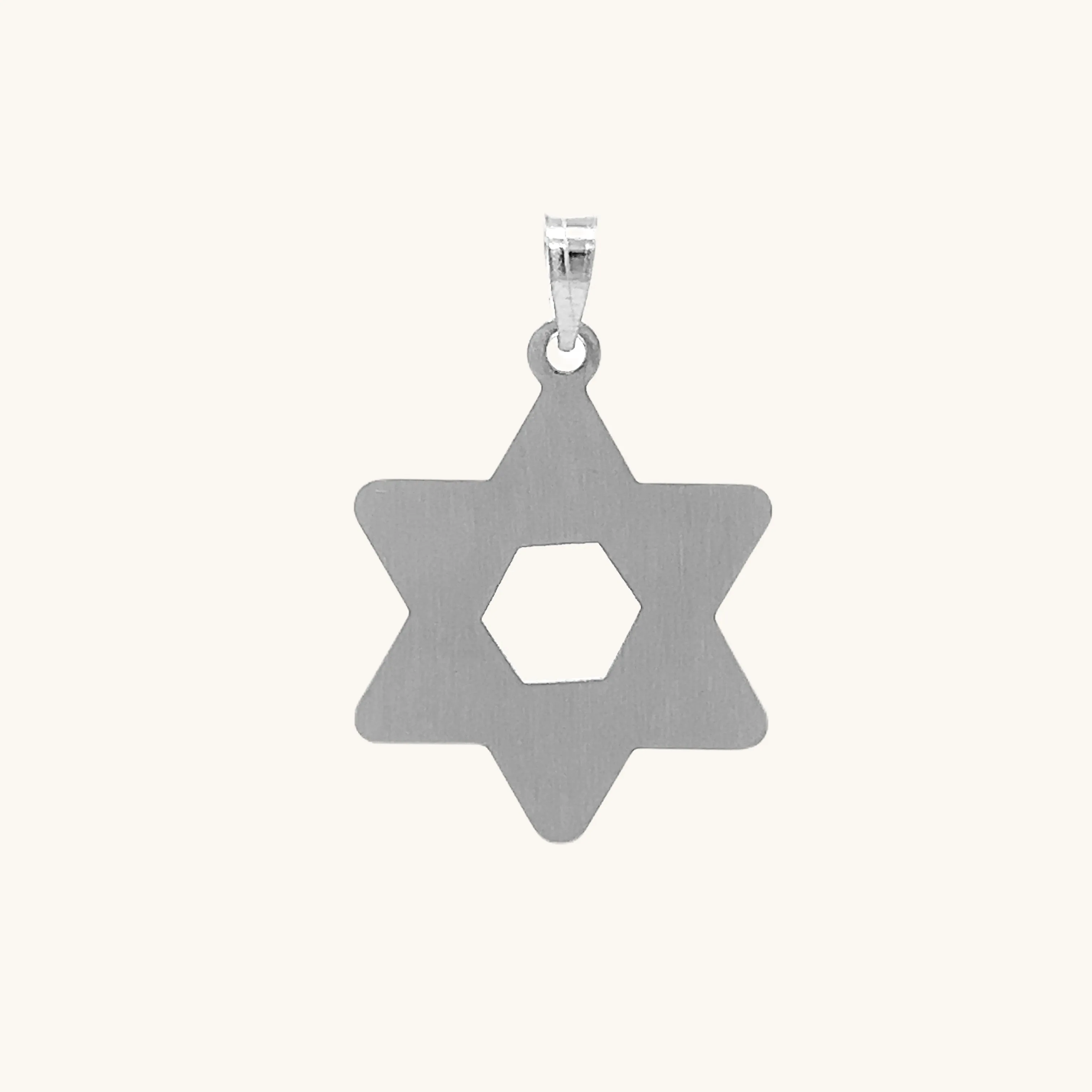 14K GOLD BRAIDED STAR OF DAVID PENDANT