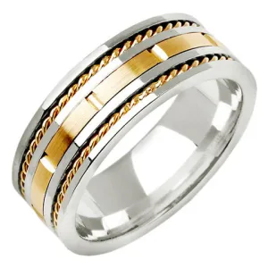14K or 18K Two-Tone Gold Traditional Ring