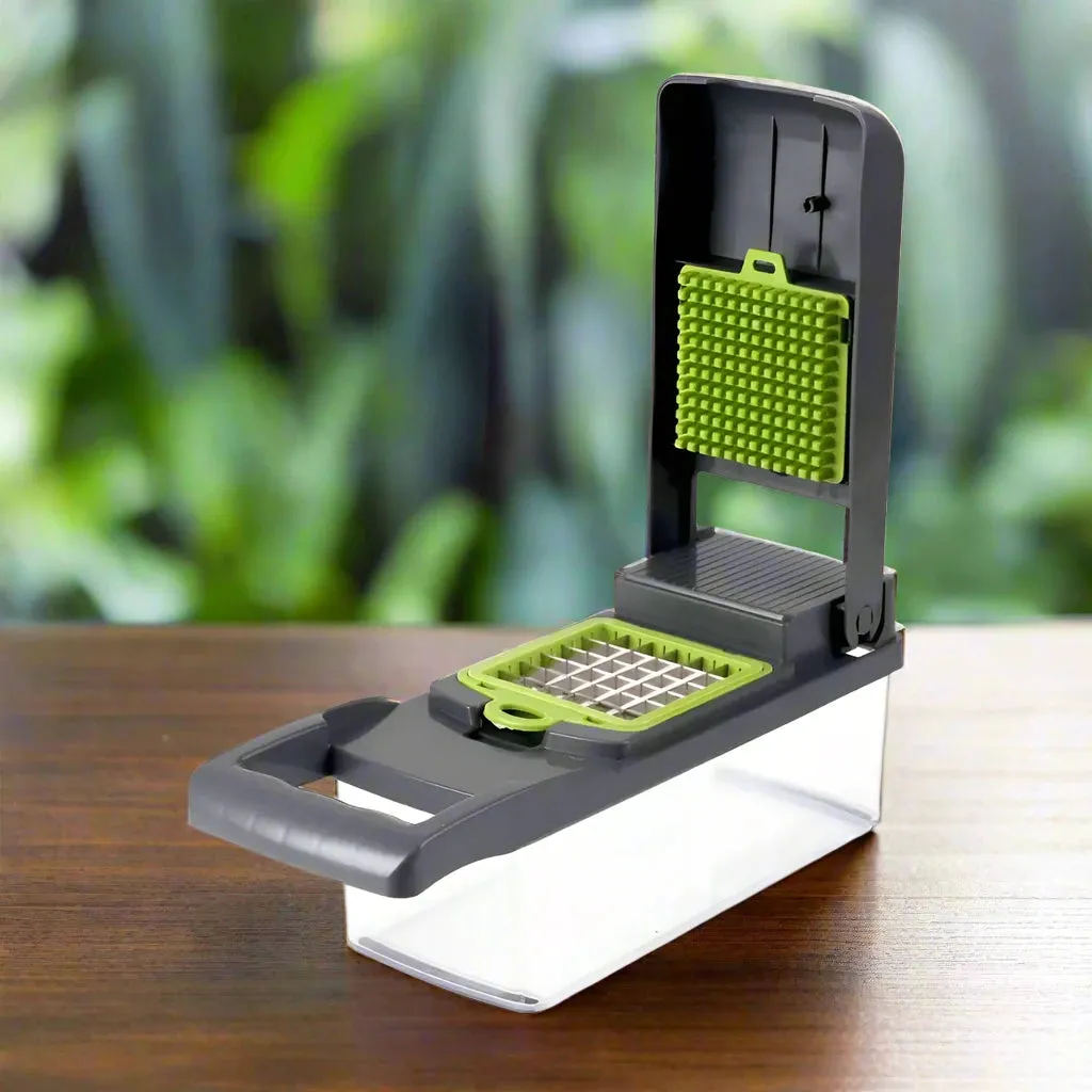 16-In-1 Multifunctional Vegetable Chopper With Container And Diverse Blades For Easy Meal Prep