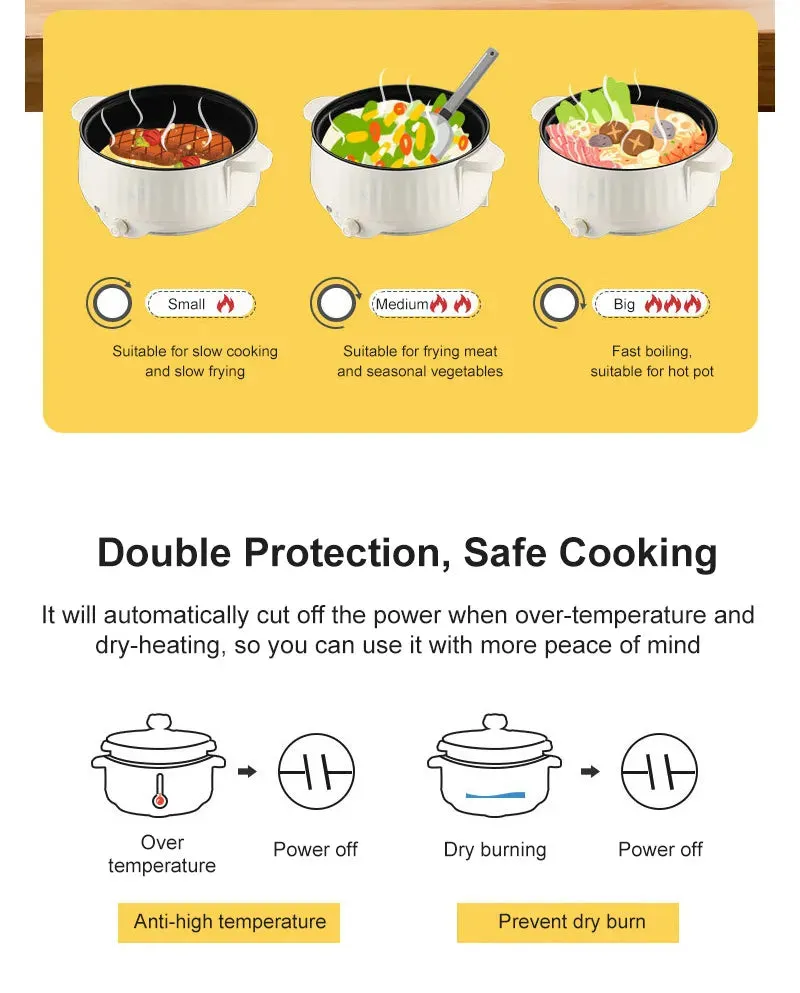 1.7/3.2L Electric Rice Cooker Multifunctional Pan