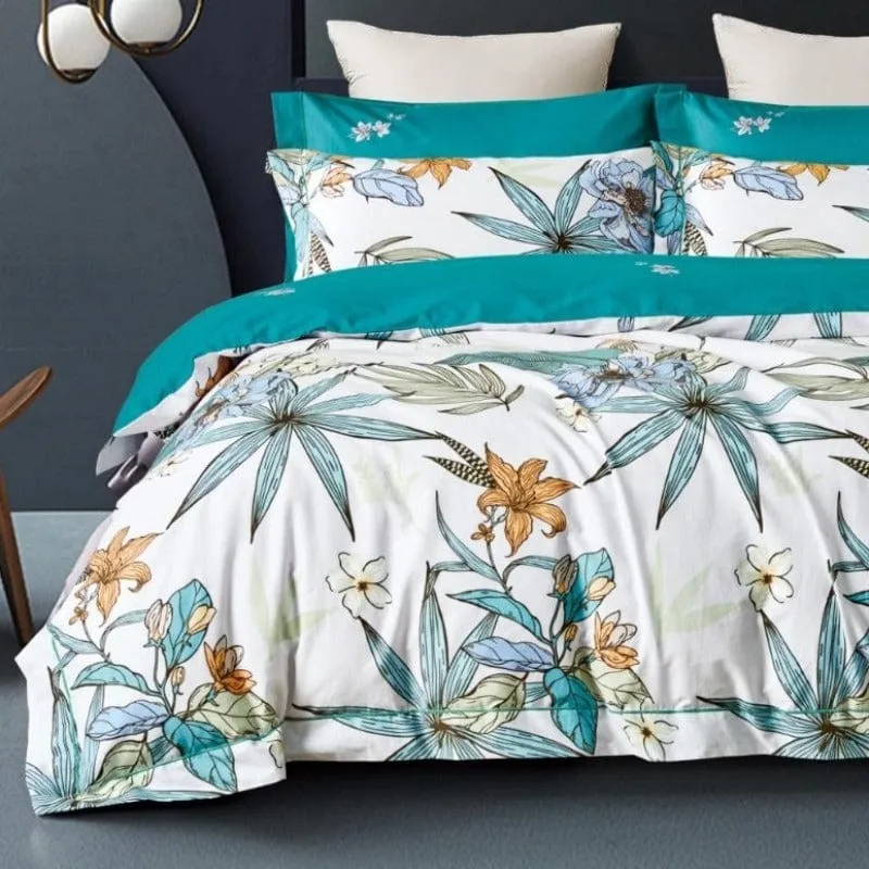 200 Thread Count Cotton Printed Contessa Duvet Covers Set