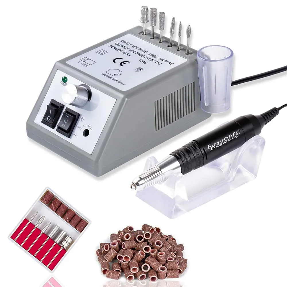 20000 Electric Nail Drill Professional Nail File Drill Acrylic Nails Kit for Manicure Gel Nail Polish Remover with 1 Pack of Sanding Bands(Pink)