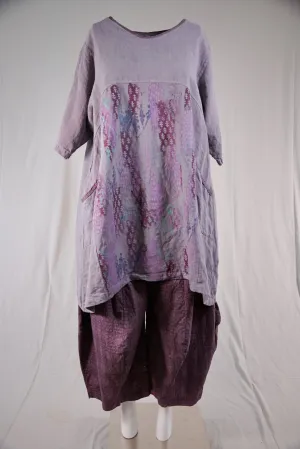 2332 Oversized Heavy Linen Zen-Purple Dusk-P