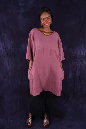 2332 Oversized Heavy Linen Zen Rose Canyon Unprinted