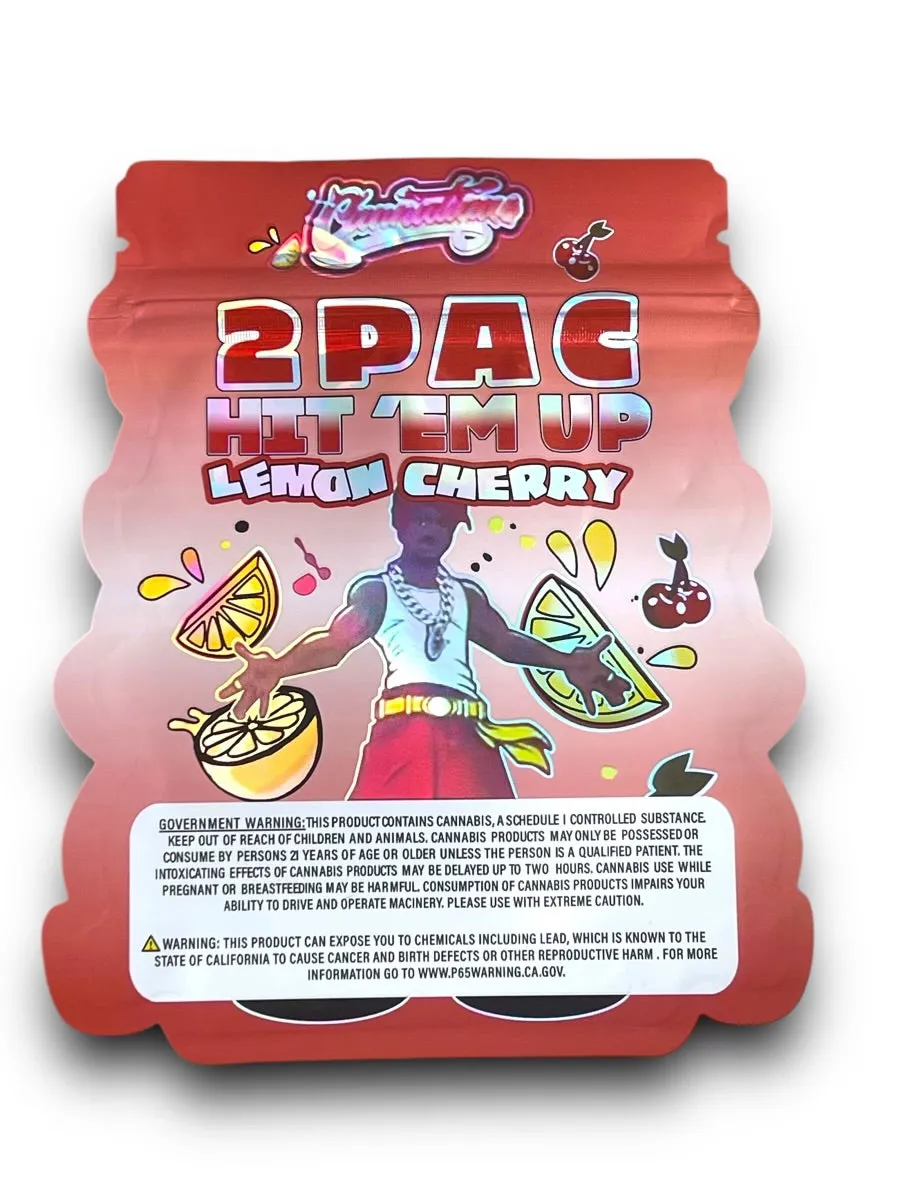 2pac Hit Em Up Mylar Bag with Boxes and Speaker 3.5 Grams