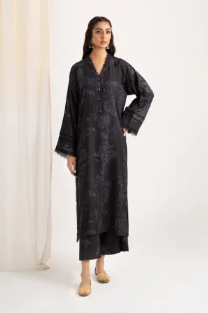 2PC Unstitched | Printed Linen Shirt   Trouser