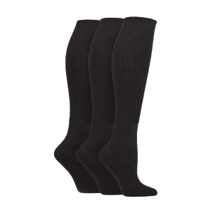 3 Pack Ladies Knee High Soft Bamboo Diabetic Socks