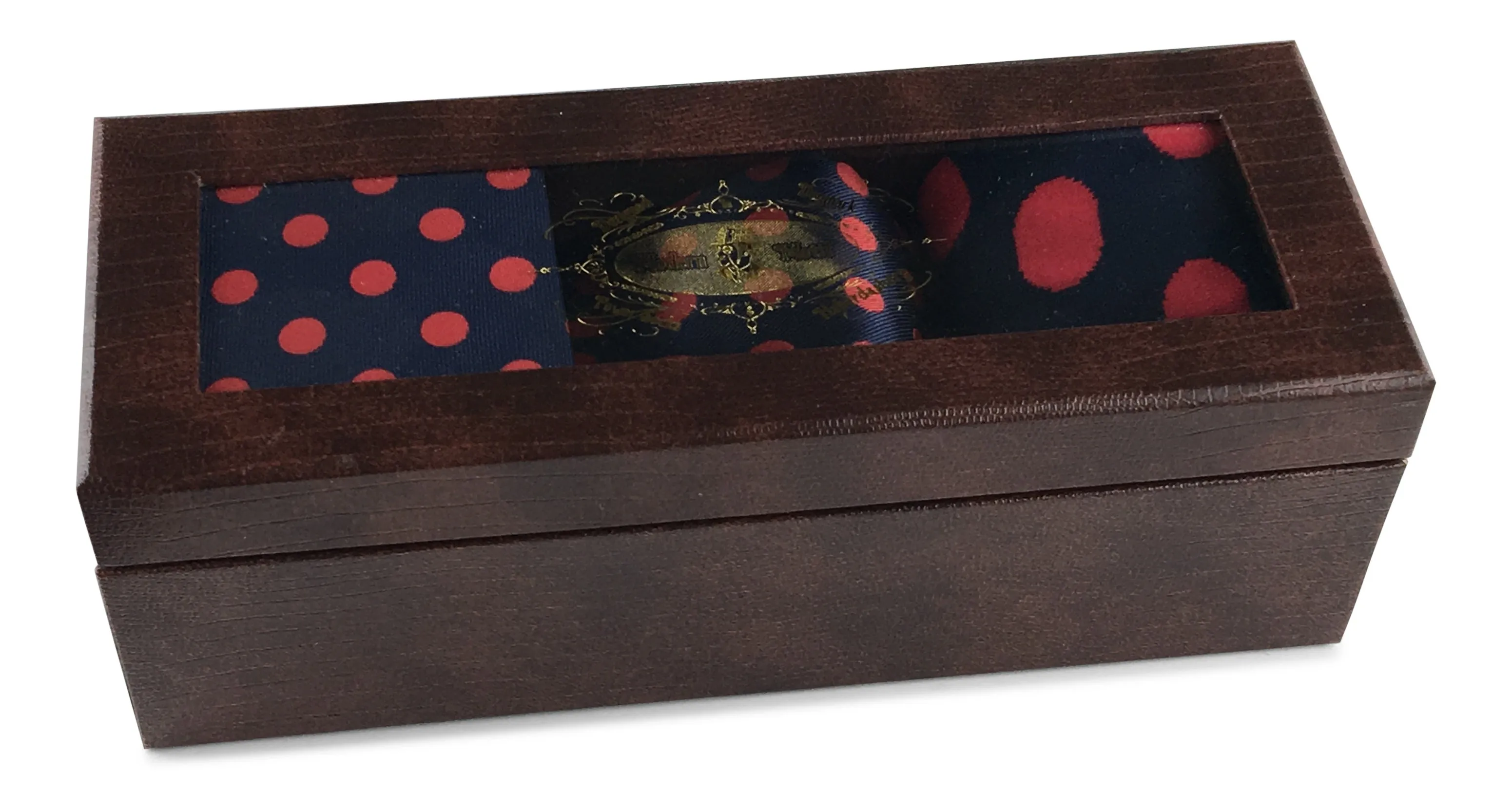 3 Piece Matching Set Necktie,Pocket Square and Power Sock Gift Box Combo