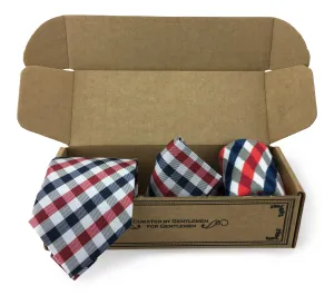 3 Piece Matching Set Necktie,Pocket Square and Power Sock Gift Box Combo