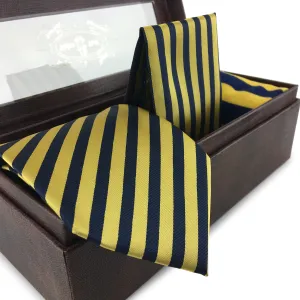 3 Piece Matching Set Necktie,Pocket Square and Power Sock Gift Box Combo