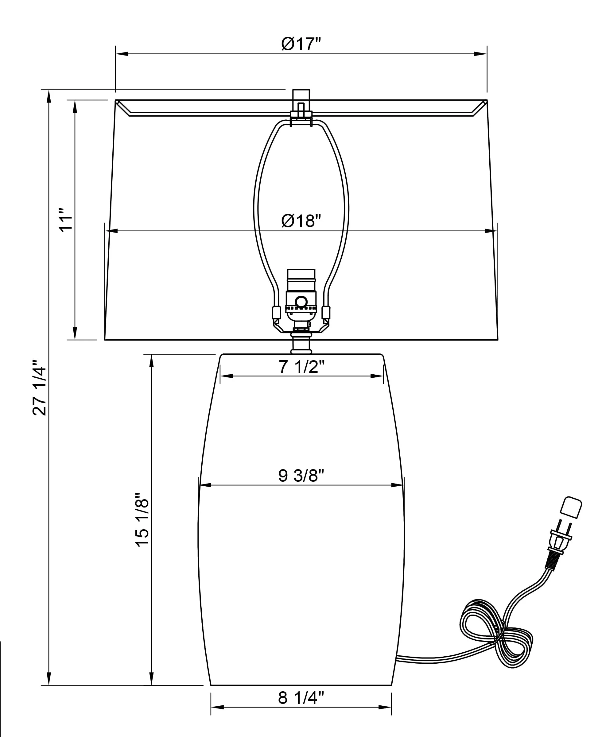 4502-Gabriel Table Lamp