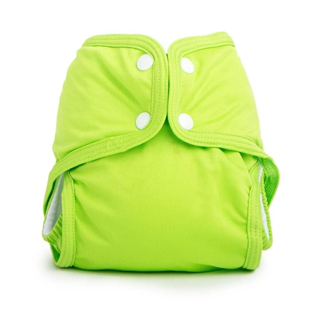 5 Pack Sized Pocket Nappy - No Insert - Green Apple