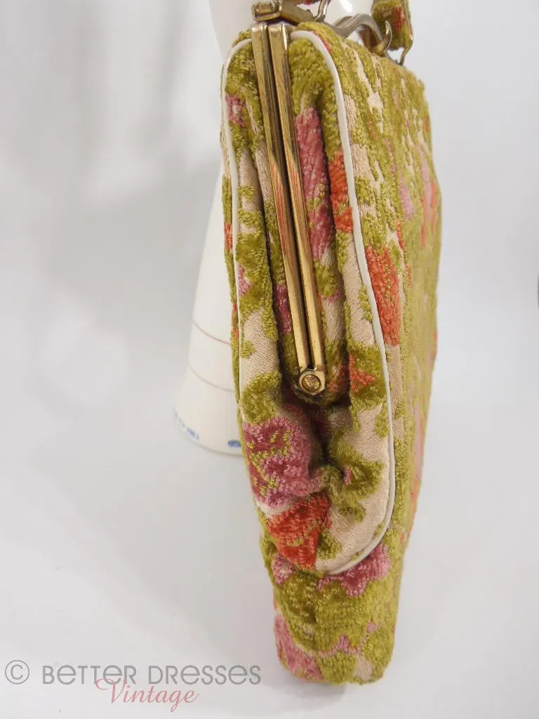 50s/60s Ingber Chenille Frame Purse