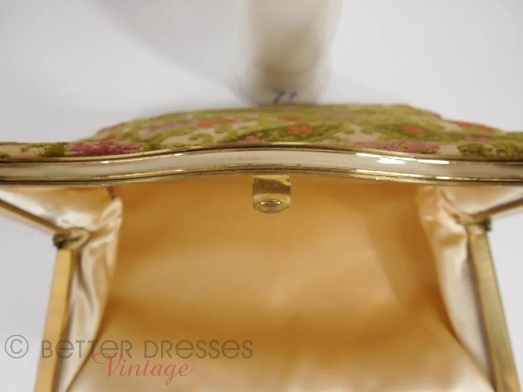 50s/60s Ingber Chenille Frame Purse