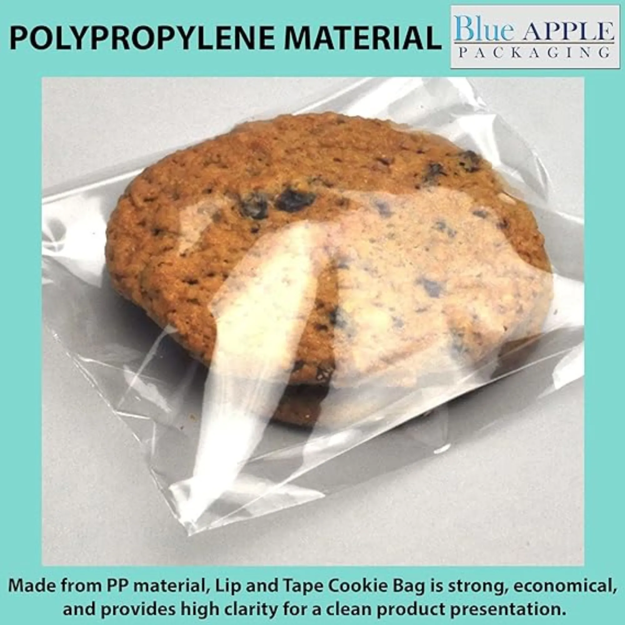 5X5 1BG 1.5LP inches Lip and Tape Resealable Bags Co-Extruded 1.5 Mil PPE