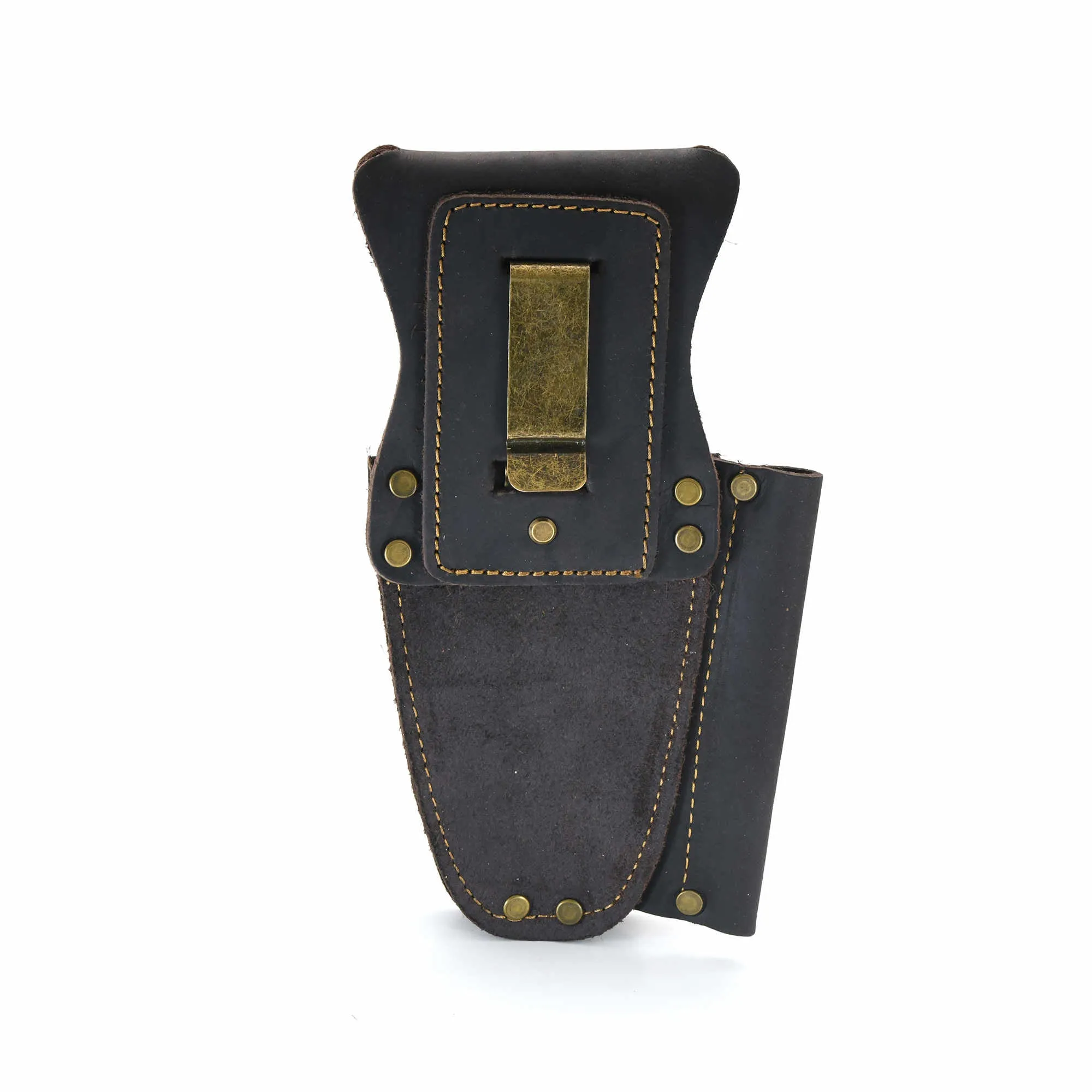 70012 - 3 Pocket Dual Pliers & Single Tuna Spike Holder in Oiled Full Grain Leather | Style n Craft
