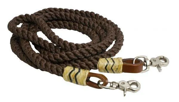 8FT rolled nylon barrel reins