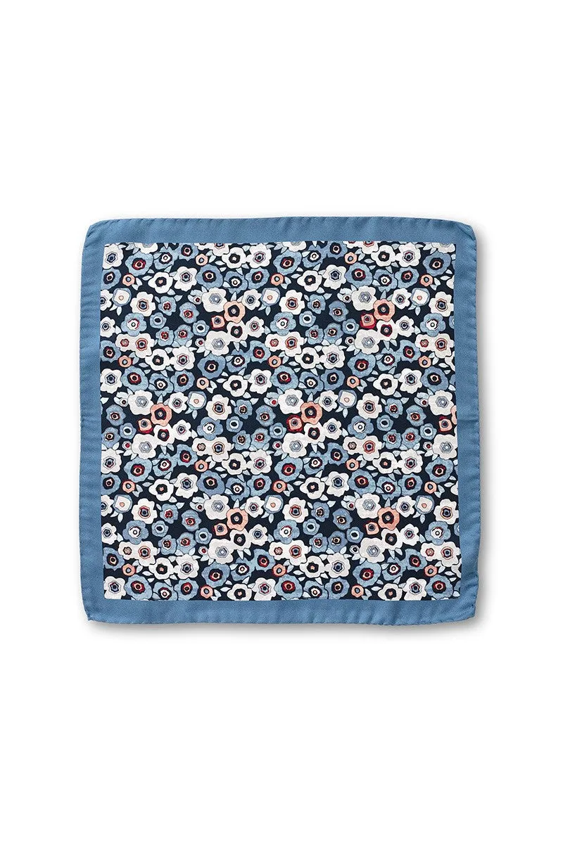 ABSTRACT FLORAL POCKET SQUARE