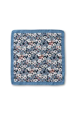 ABSTRACT FLORAL POCKET SQUARE