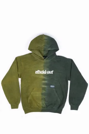 AFIELD OUT DUO TONE PUFF PRINT HOODIE GREEN