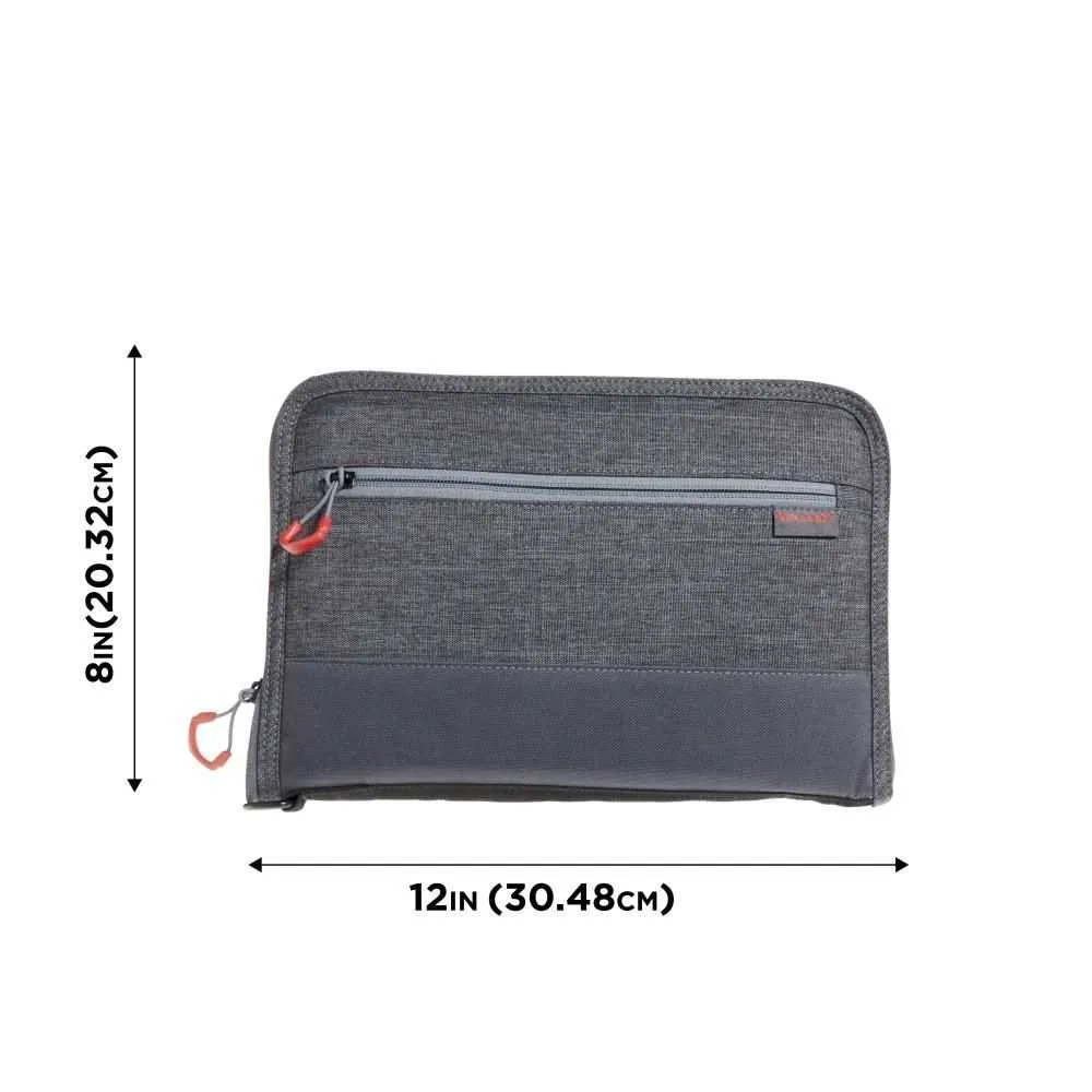 Allen 11" Auto-Fit 2.0 Deluxe Handgun Case, Gray/Red