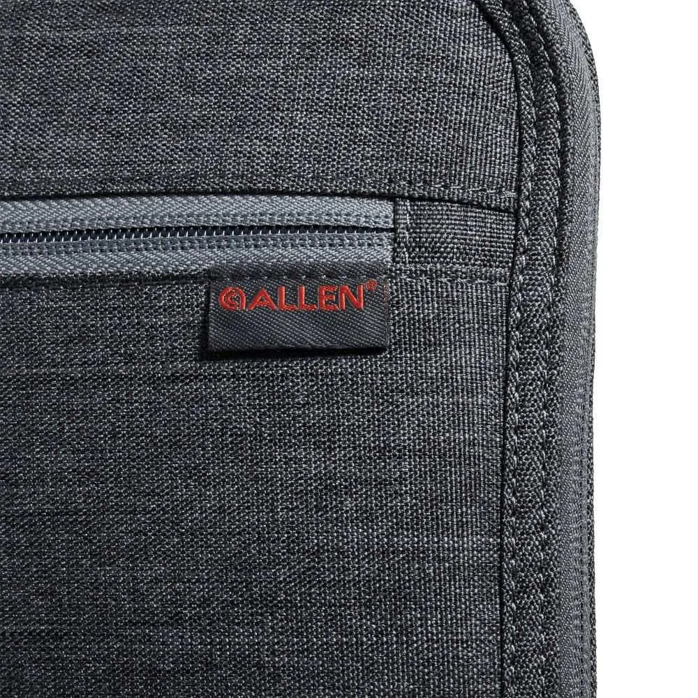 Allen 11" Auto-Fit 2.0 Deluxe Handgun Case, Gray/Red