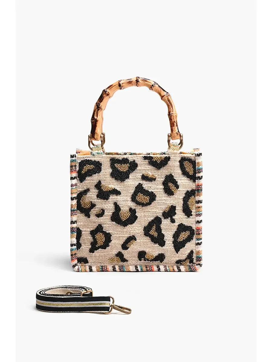 America & Beyond Luxe Leopard Day Handbag