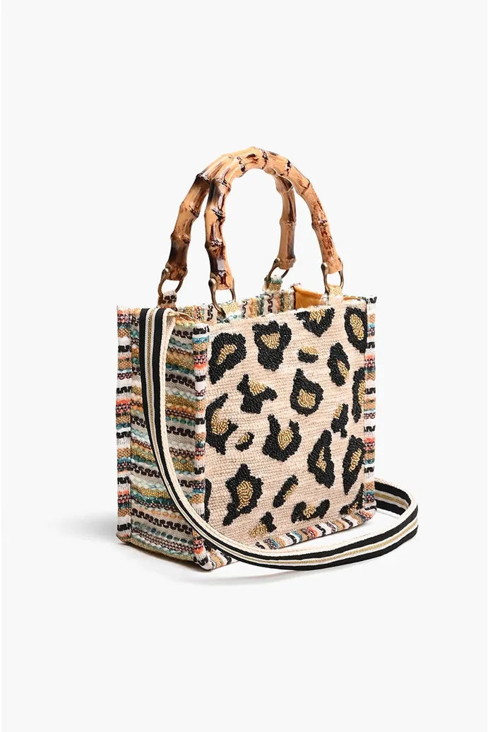 America & Beyond Luxe Leopard Day Handbag