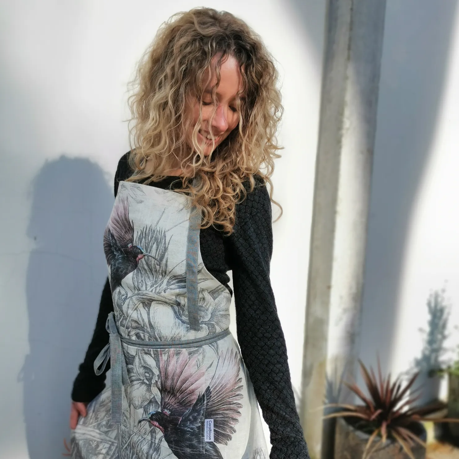 Amethyst Dream Linen Apron
