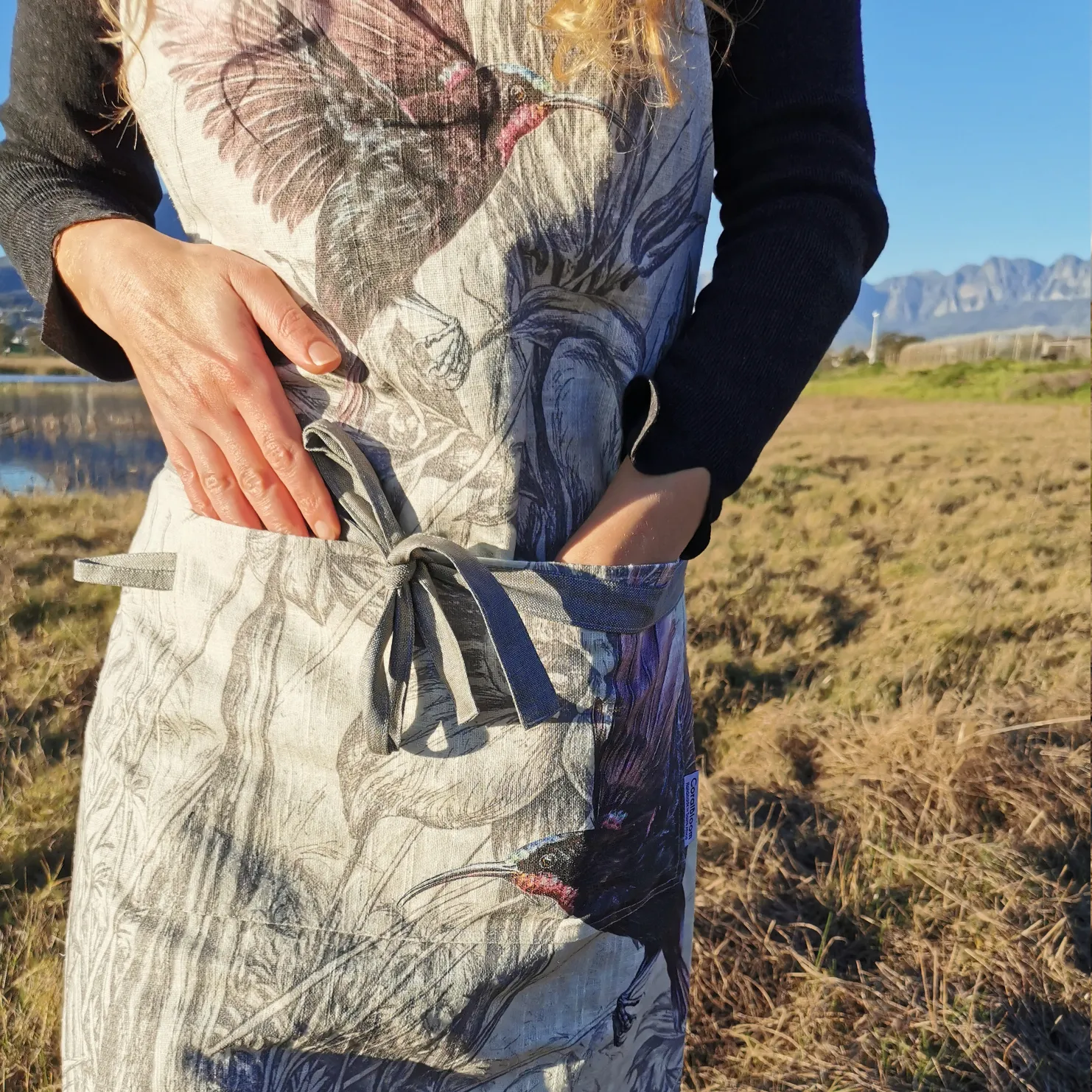 Amethyst Dream Linen Apron