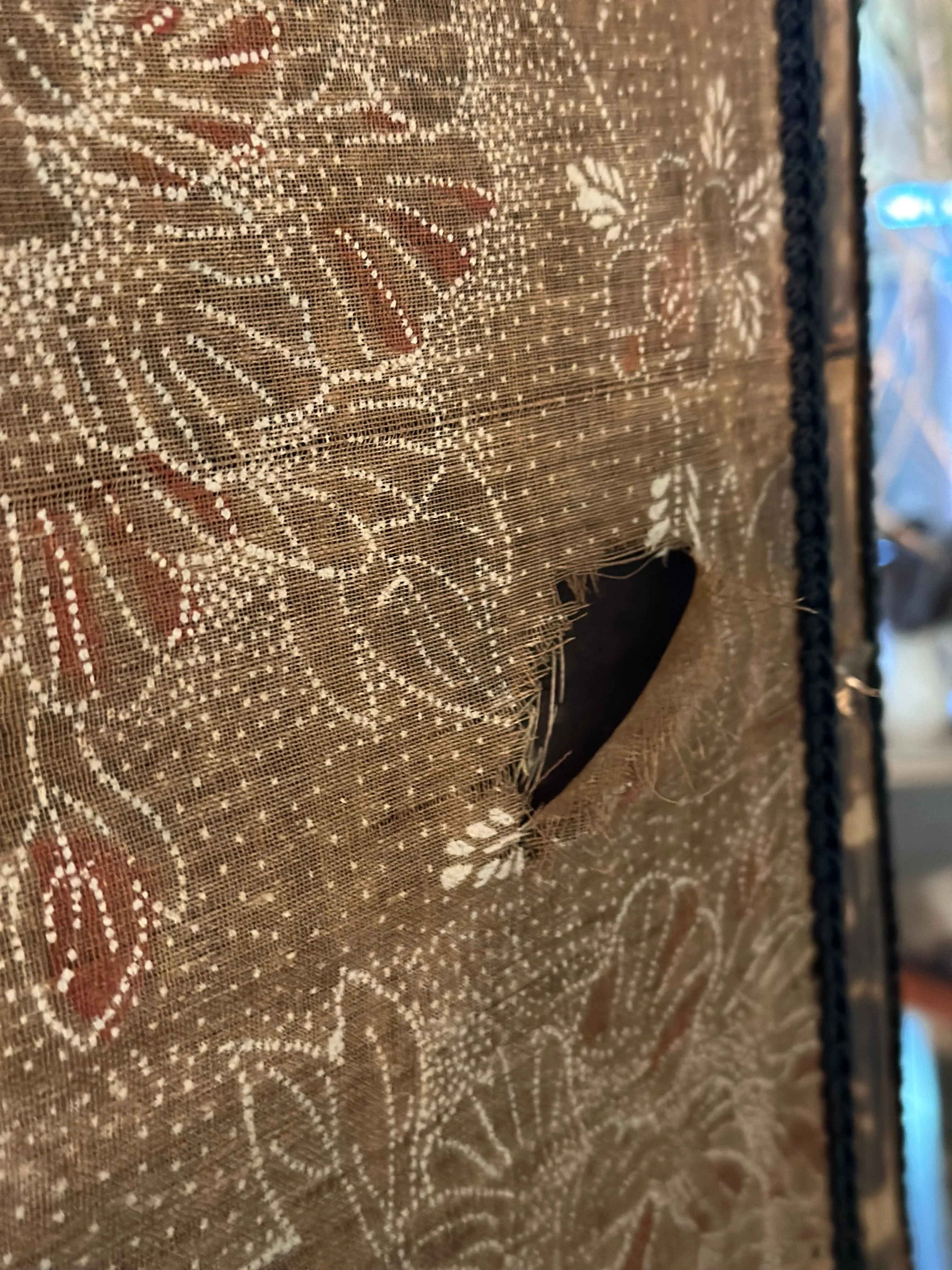 Antique Chinoiserie Bamboo Screen