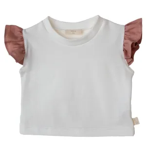 Baby Gi Girls Ivory & Misty Rose Shorts and Top