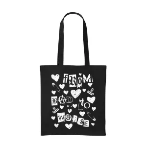 BAD TO WORSE BLACK TOTE BAG