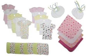 Bambini Girls' 28 Piece Layette Set (NB,S,M,L)