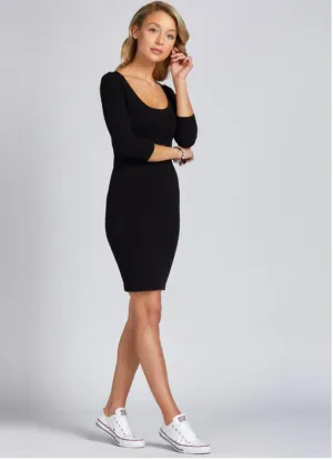 bamboo 3/4 sleeve dress