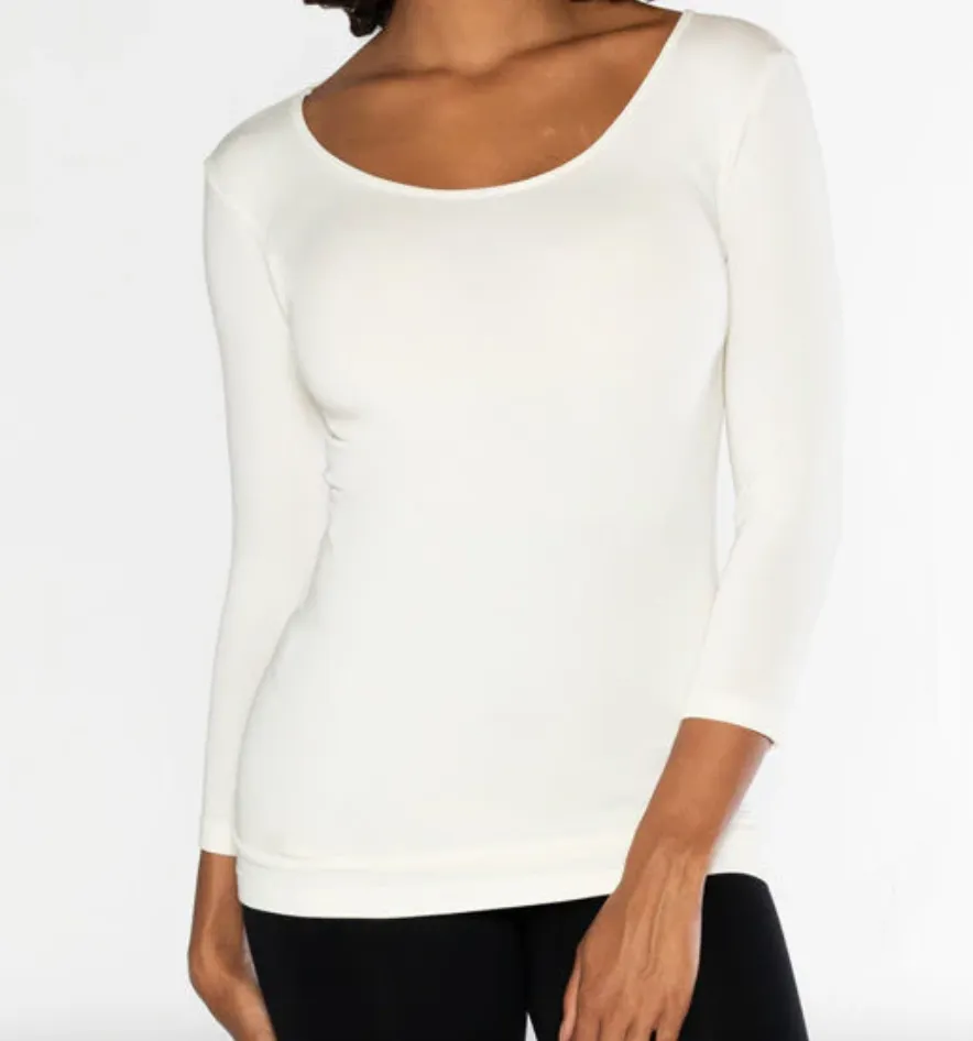 bamboo 3/4 sleeve top