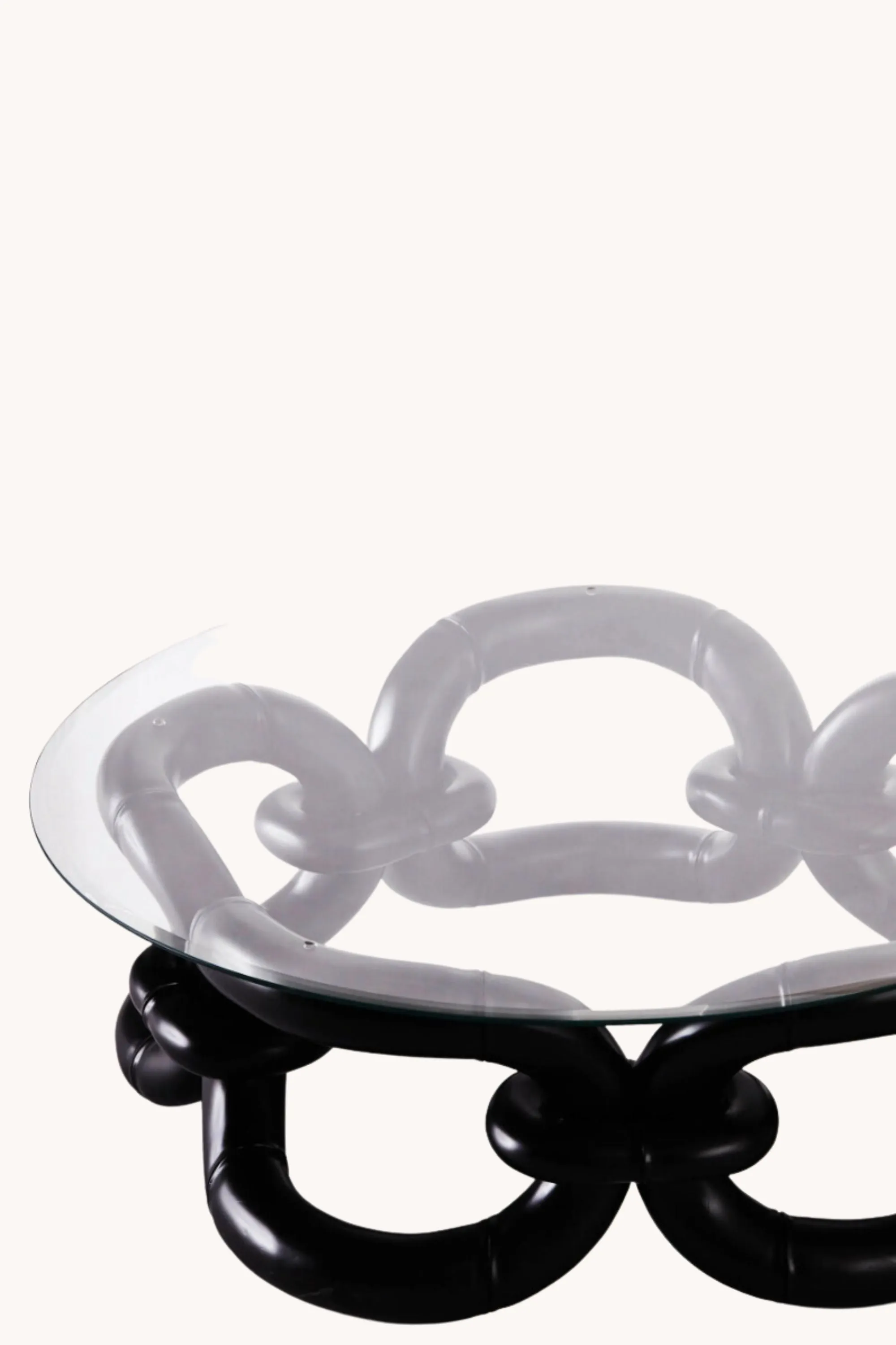 Bamboo Bracelet Sofa Table Black | Dusty Deco