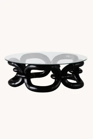 Bamboo Bracelet Sofa Table Black | Dusty Deco