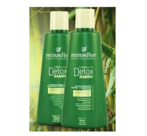 Bamboo Detox Oily Hair Growth Multifunctional Home Care 2x300ml - Minas Flor