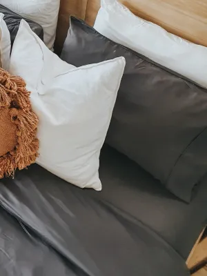 Bamboo Fitted Sheet (King) - Slate