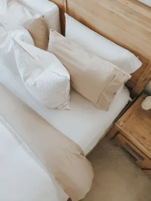 Bamboo Fitted Sheet (King) - White