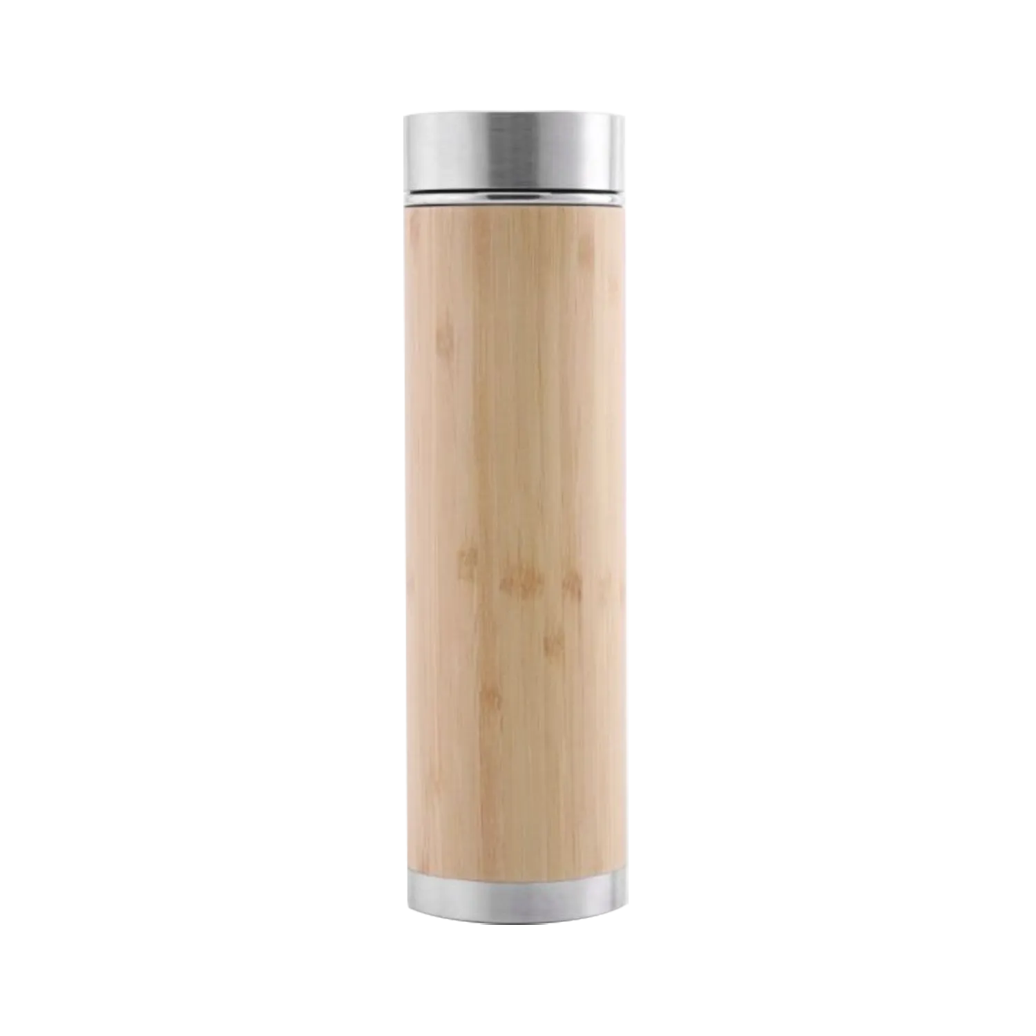 Bamboo Insulated Water Bottle with Tea Strainer