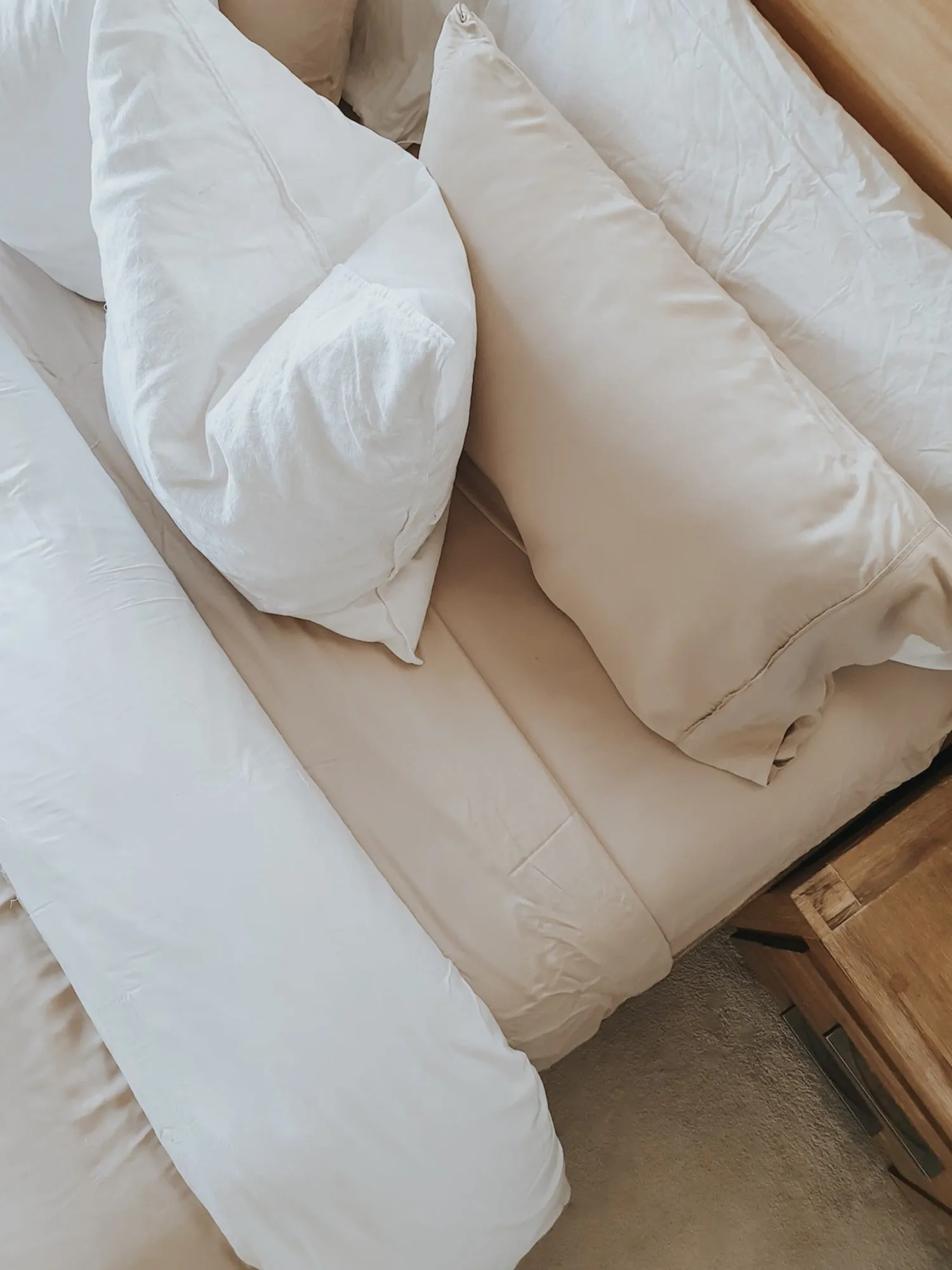 Bamboo Pillow Slip Set - Macadamia