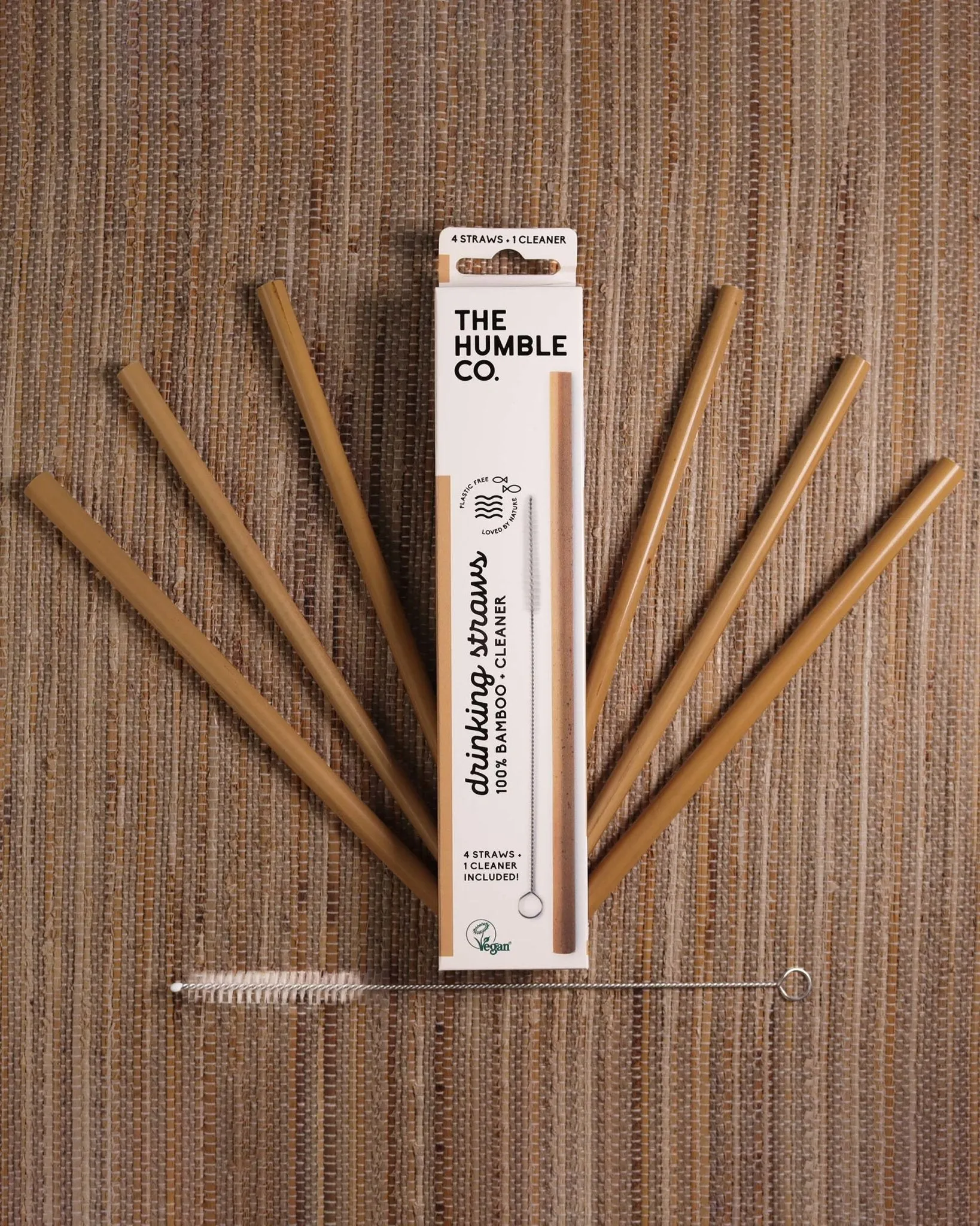 Bamboo Straw 20-pack   5 cleaners
